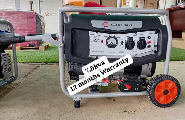 Ecoolmax 7.5kva Petrol Petrol 7.5kva Key Start Backup Power · Photo 1