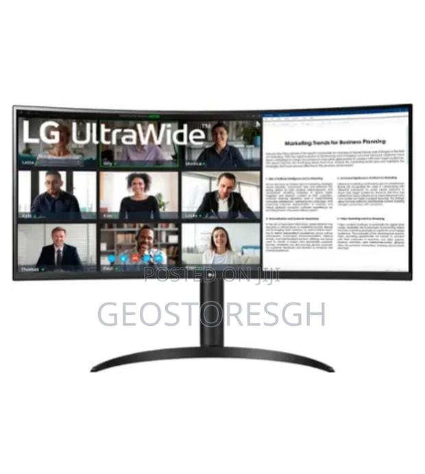Lg - 34" Va Curved Ultrawide WQHD 100hz Monitor With HDR 10 · Photo 1