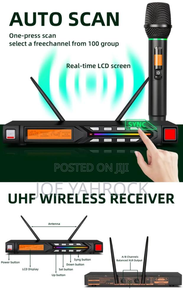 Original 2 In 1 Uhf Cordless/Wireless Mic 100m · Photo 2