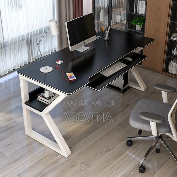Gaming / Studio/Office Desk With Book and Keyboard Shelves · Photo 2