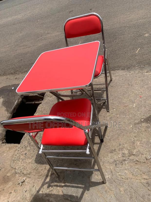 Quality Foldable Table With Two Matching Chairs · Photo 2