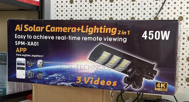 4g Streetlight Solar Ai Camera +Lighting 2 in 1 4g Solar Camera 450w · Photo 1