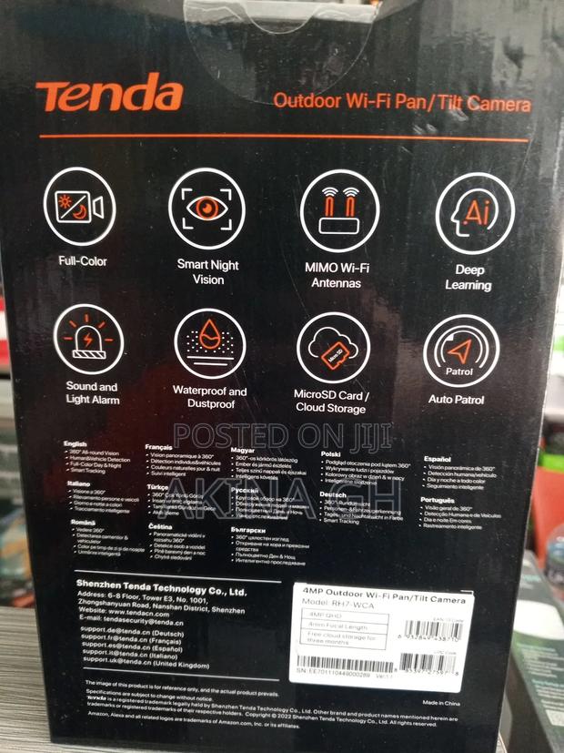 Tenda Rh7-Wca PTZ Outdoor Wifi Full Color 4mp Camera · Photo 2