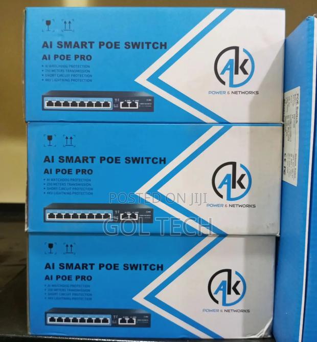8port Ai Smart Poe Switch for Networking and CCTV Ak Power · Photo 2