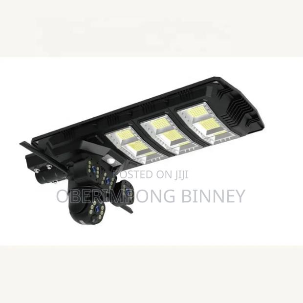 4g Solar Camera With Street Light Triple Lens Works All Sim · Photo 2