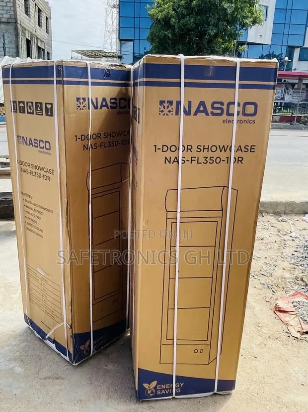 Original Singledoor Nas-Fl350-1dr Display Glass Fridge · Photo 1