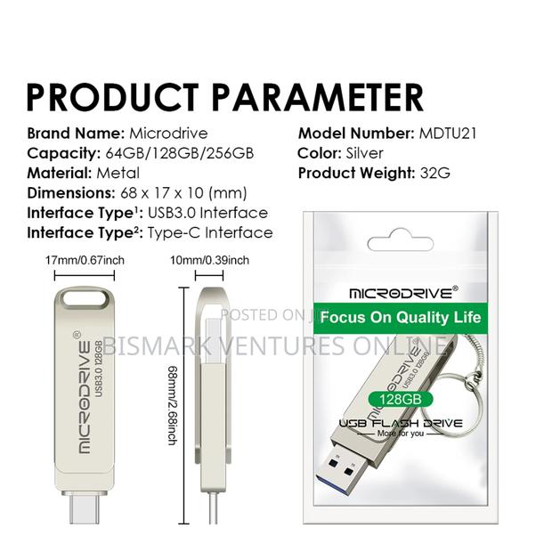 2 in 1 Otg 128g Pen Drive Metal · Photo 6