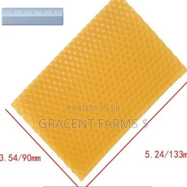 13.3 X 9cm Beeswax Foundation Sheet · Photo 1