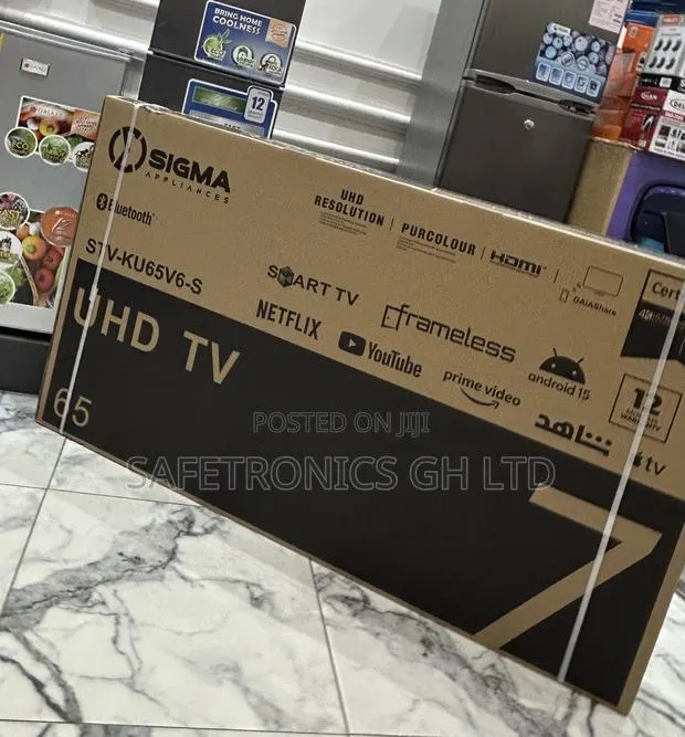 Premium New Sig-Ku65v6-S 65 Inch Led Smart Uhd Sigma Frameless Tv · Photo 1