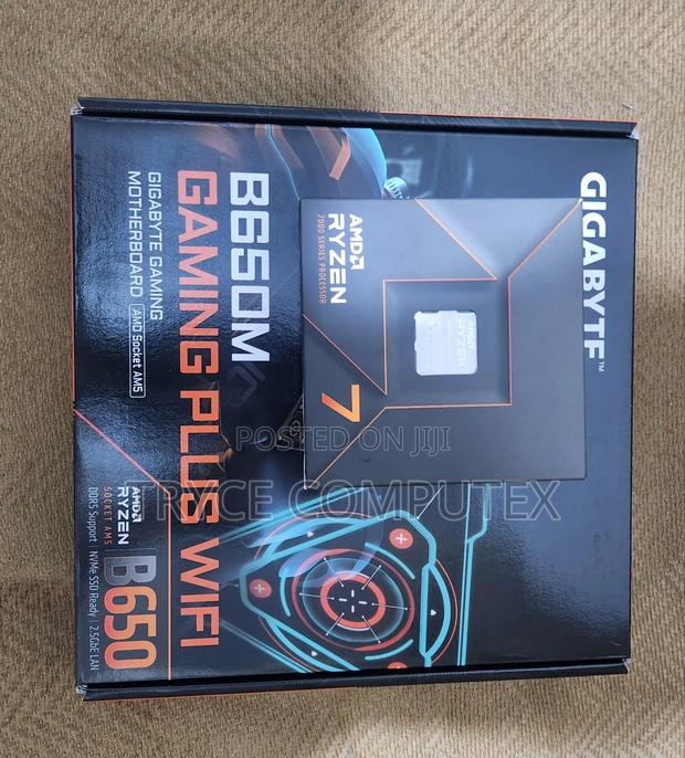 Amd Ryzen 7 7700x and Gigabyte B650m Wifi Motherboard · Photo 1
