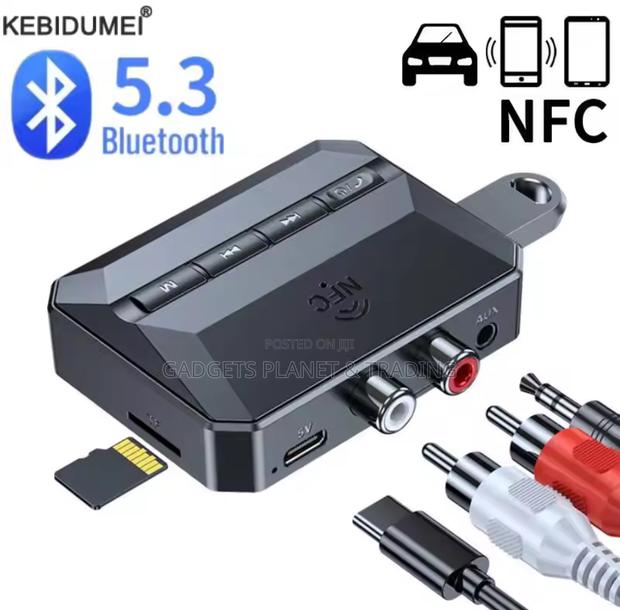 NFC Bluetooth 5.3 Audio Receiver Aux Rca Usb Adapter + Mic · Photo 1