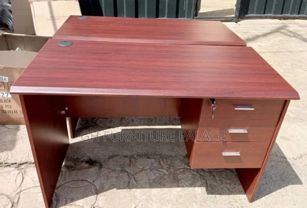 Large Computer Desk With Three Drawers · Photo 1