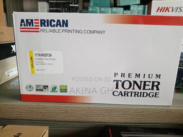 American 117a Yellow Toner Cartridge for Hp 150a (W2072a) · Photo 1