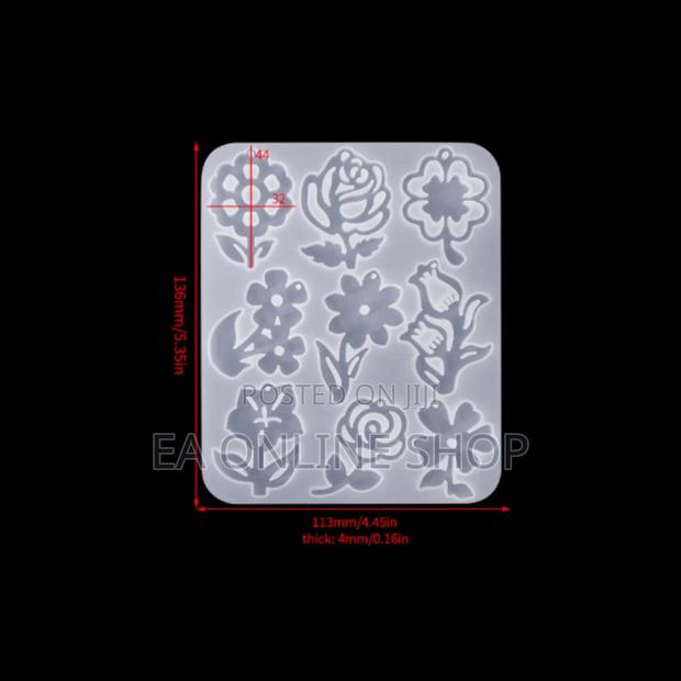 Leaf Flowers Pendent Earring Silicone Molds for Epoxy Resin · Photo 3