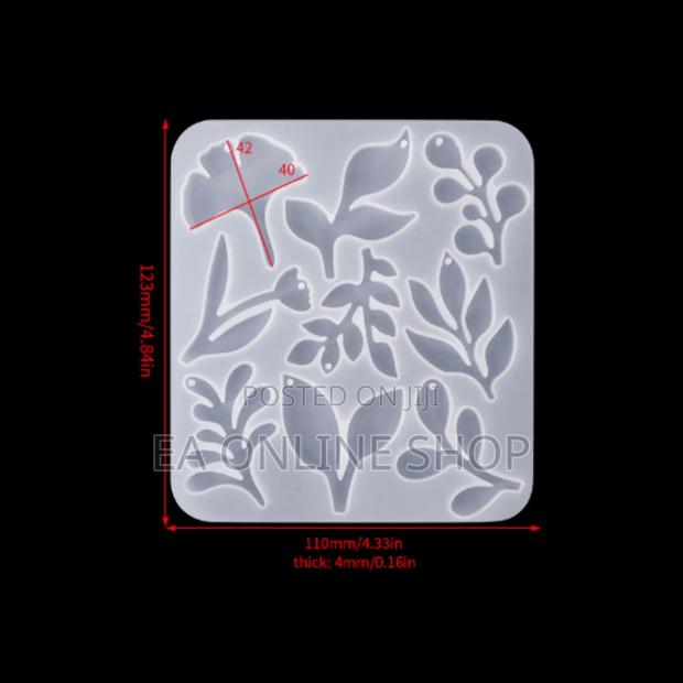 Leaf Flowers Pendent Earring Silicone Molds for Epoxy Resin · Photo 4