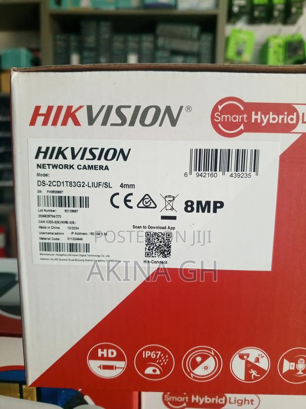 Hikvision 8mp Ip Camera 2 Way Audio Ds-2cd1t83g2-Liuf/Sl · Photo 3