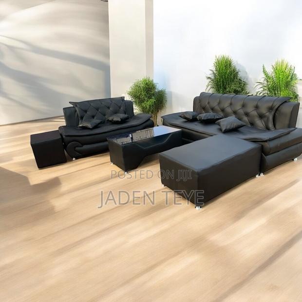 Black American Leather Sofa(Free Delivery) · Photo 1