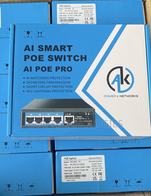 4port Smart Poe Switch Ai Poe Pro Ak Original Poe104dl · Photo 1