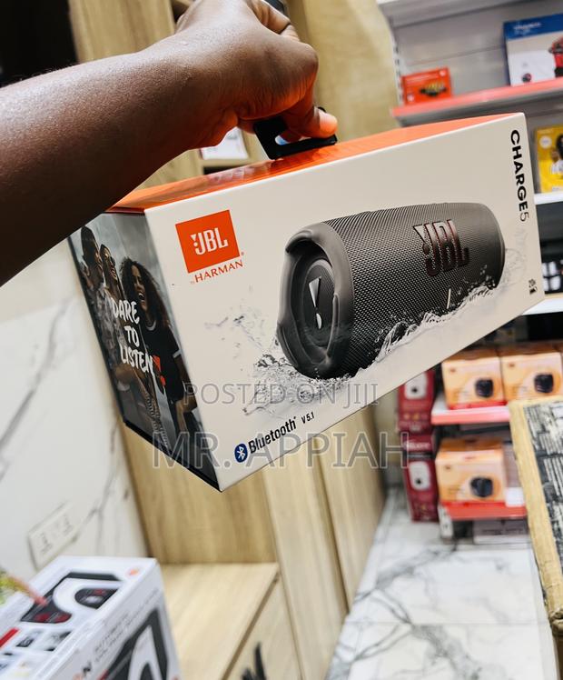 Most Reliable JBL Charge 5 Portable Bluetooth Speaker, Gray · Photo 1