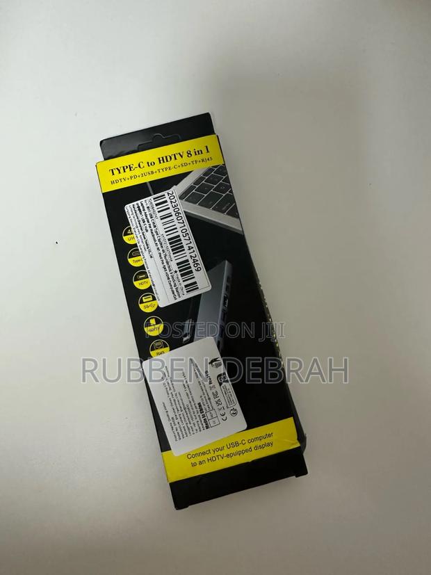 Usb C Hub 8 in 1 Type C 3.1 to Hdmi Adapter With Rj45 Sd · Photo 5