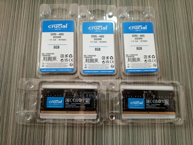 Crucial 8gb Ddr5 4800mhz Cl40 Laptop Ram Sodimm · Photo 2