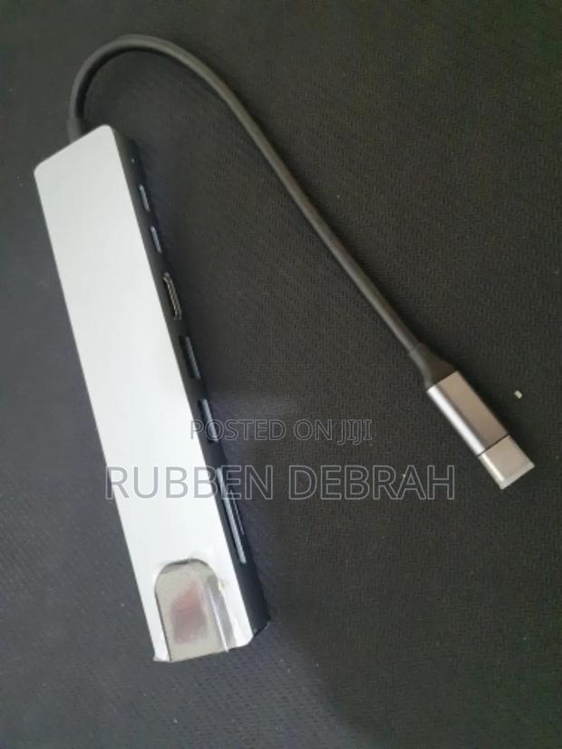 Usb C Hub 8 in 1 Type C 3.1 to Hdmi Adapter With Rj45 Sd · Photo 2