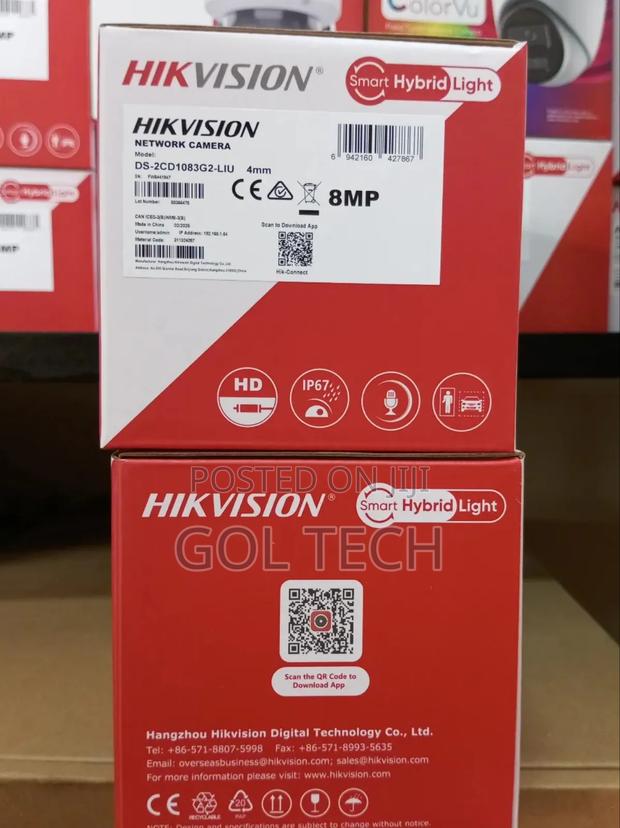 Hikvision 8mp Ip Camera With Audio Ds-2cd1083g2-Liu Bullet · Photo 2