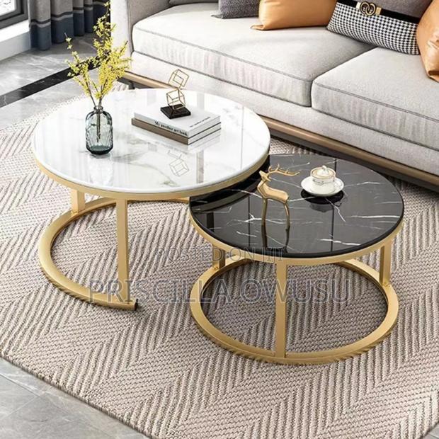 Marble Center Table Coffee Table (2 Set) · Photo 1