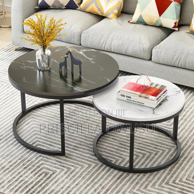 Marble Center Table Coffee Table (2 Set) · Photo 3