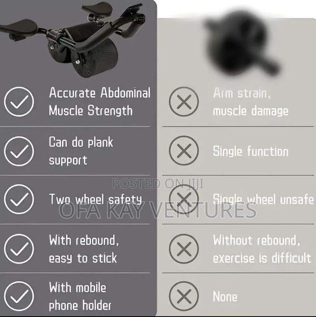 Unisex Pro Abdominal Fat Burning Wheel · Photo 4