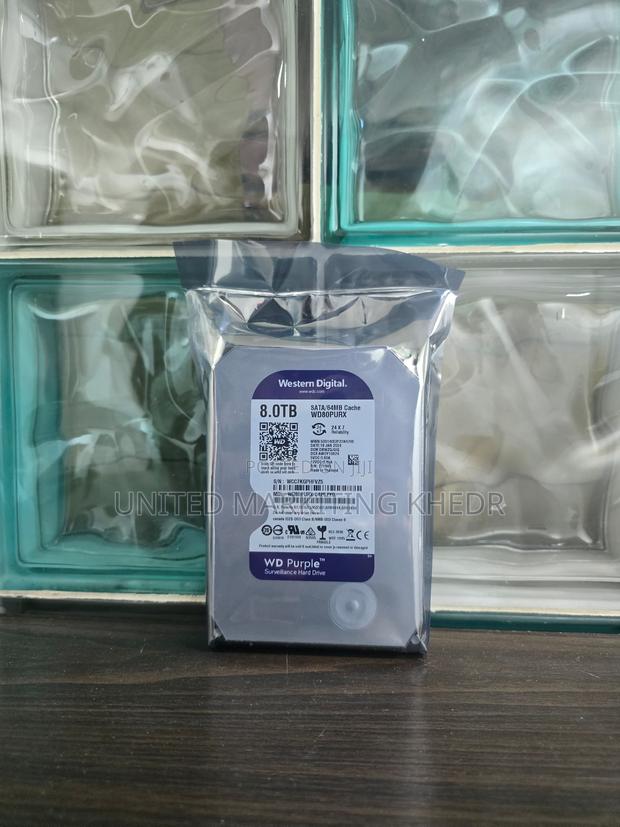 Wd Surveillance Purple Hard Drive 8tb for CCTV Camera · Photo 1