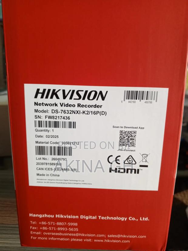 Hikvision Acusense 32ch Poe NVR Ds-7632nxi-/16 · Photo 2