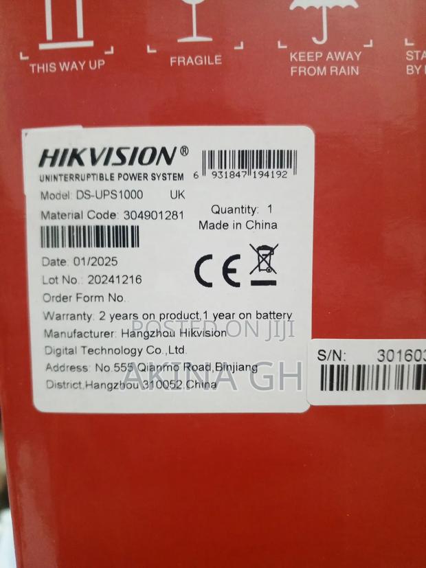 Hikvision 1000va Smart Ups Built in Avr 600w · Photo 2