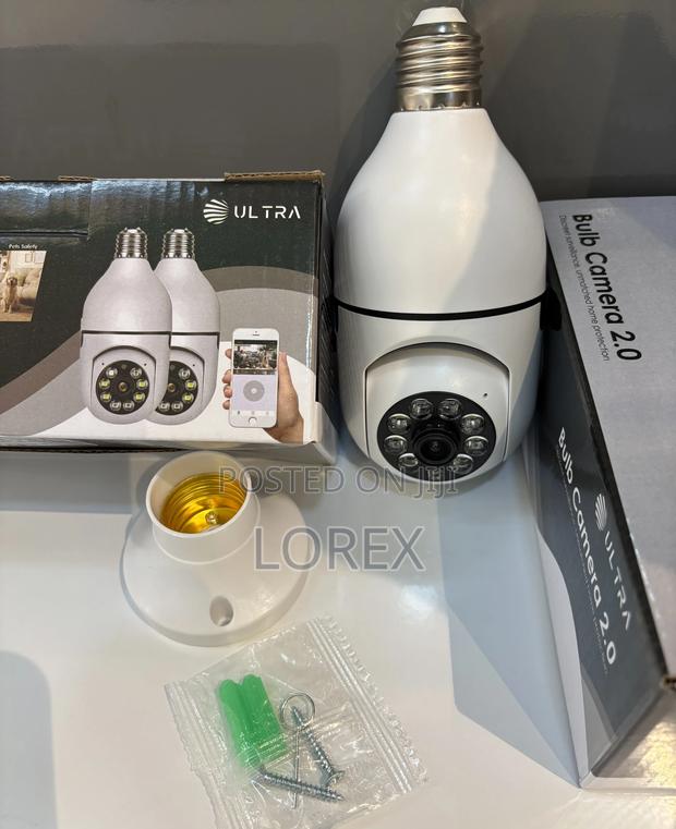 Bulb Wifi Ptz Camera 3mp Auto Human Tracking (V380 Pro App) · Photo 1