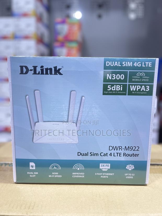 D-Link Wireless N300 Dual Sim 4g Lte Router DWR-M922 · Photo 1