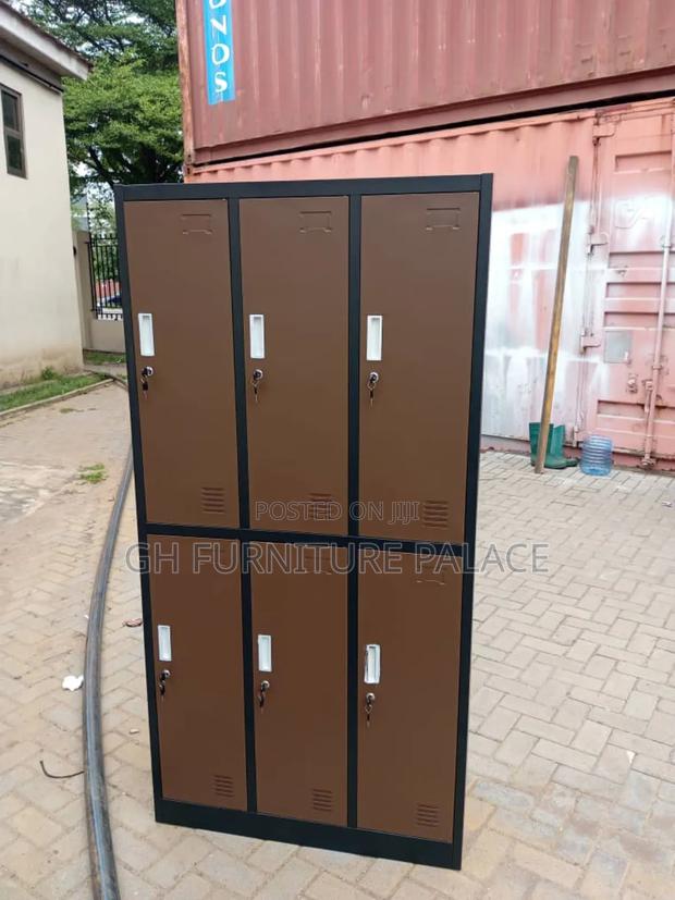 Six Doors Cabinet For Your Office (Coffee Color) · Photo 1
