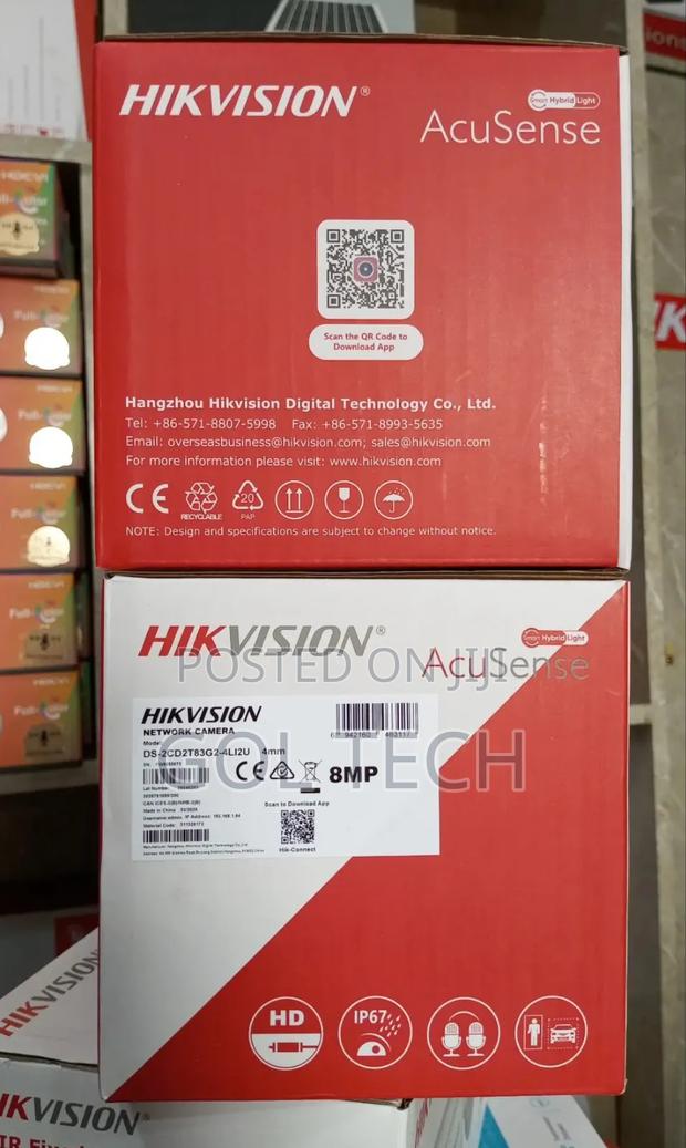 Hikvision Acusense 8mp Camera 2way Audio Ds-2cd2t83g2-4li2u · Photo 2