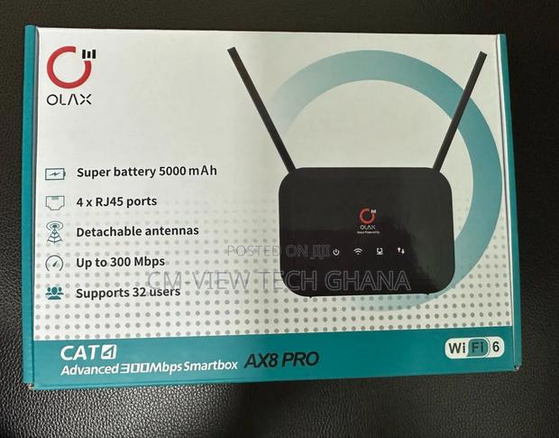 Olax Ax8 Pro Universal Sim Router + Backup Battery · Photo 1