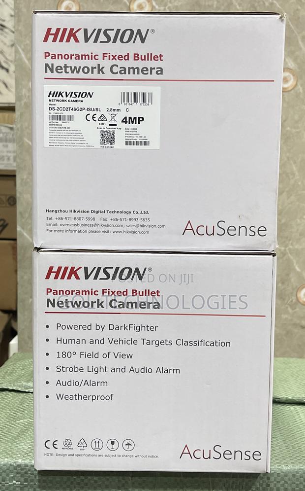 Hikvision Panoramic Ip Camera 4mp Fixed Bullet Acusense · Photo 3