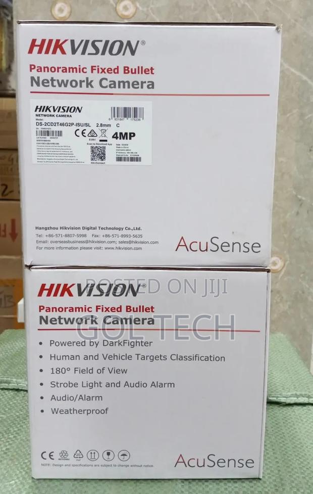 Hikvision Panoramic Ip Fixed Bullet Camera Ip 4mp Acusense · Photo 3