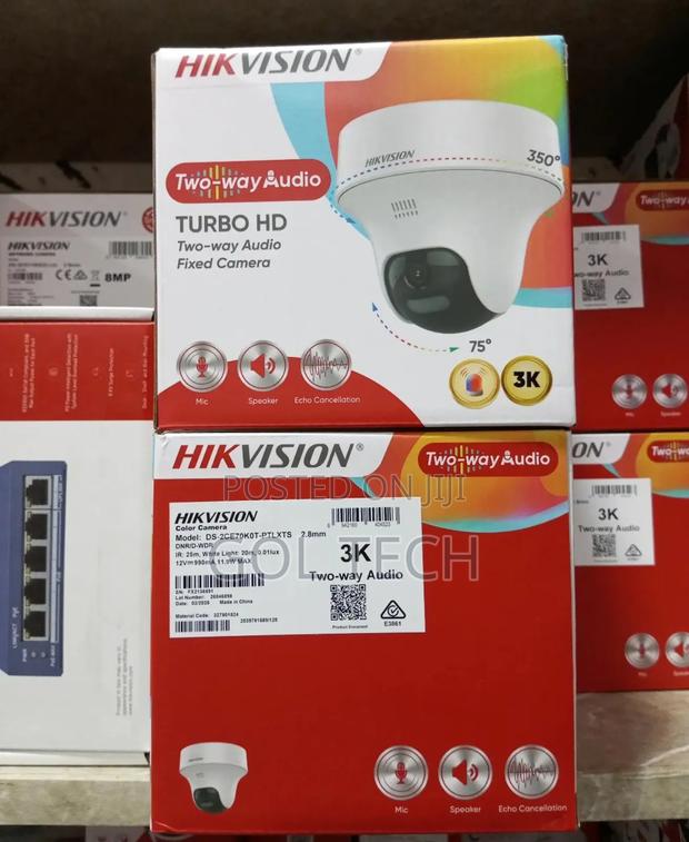 Hikvision or 5mp 2way Audio Camera Analog With Siren · Photo 3