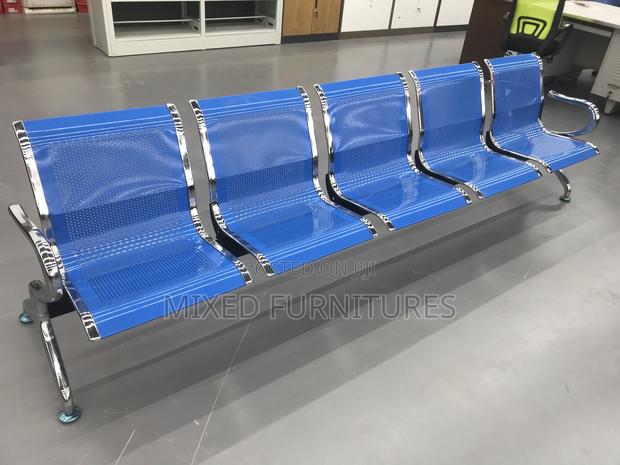 Waiting Chair (Blue Color) 5 Seater for Sale · Photo 1