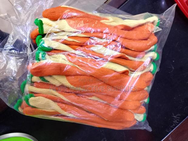 Orange Palm Cotton Gloves. All Sizes Available. · Photo 5
