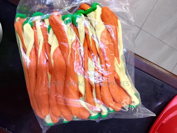 Orange Palm Cotton Gloves. All Sizes Available. · Photo 6