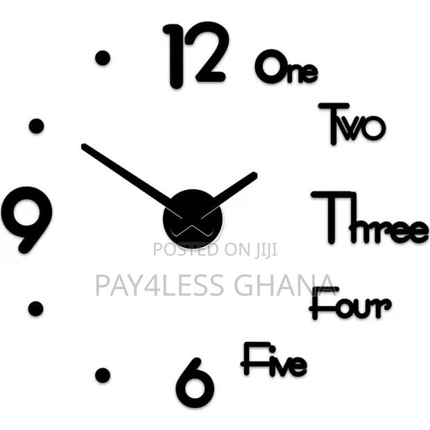 3d Diy Framless Large Wall Clock · Photo 3