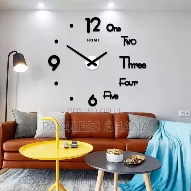 3d Diy Framless Large Wall Clock · Photo 5