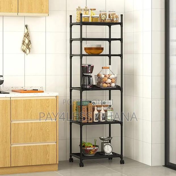6-Layer Rolling Metal Shelves Stand · Photo 6