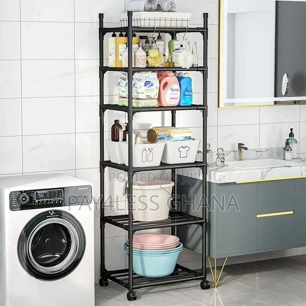 6-Layer Rolling Metal Shelves Stand · Photo 7