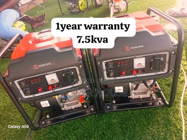 Zephyrloop Ecoolmax Petrol 7.5kva Generator 8500watts · Photo 1
