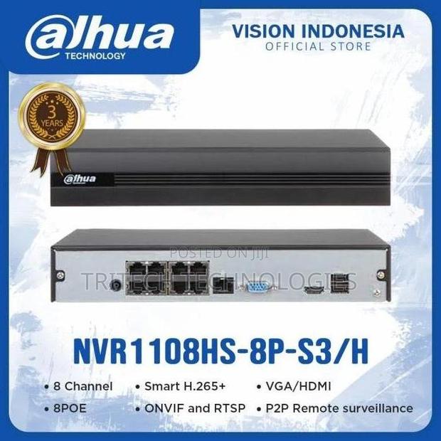 Dahua 8ch NVR With 8poe Lite Series | Dhi-Nvr2108hs-8p-S3 · Photo 2